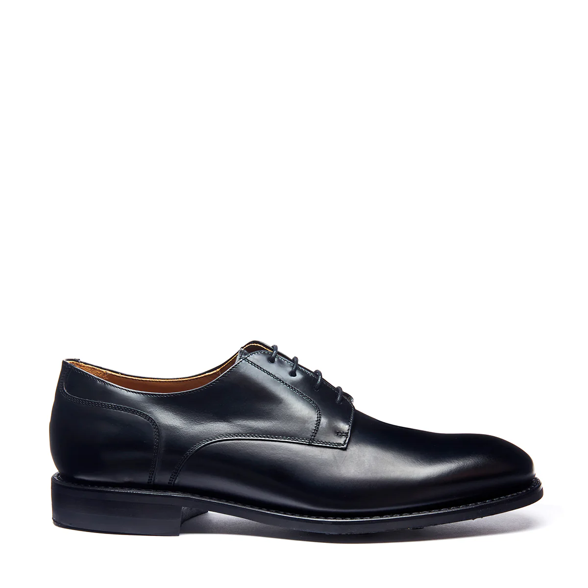 Black Hi-Shine 4 Eye Gibson Shoe