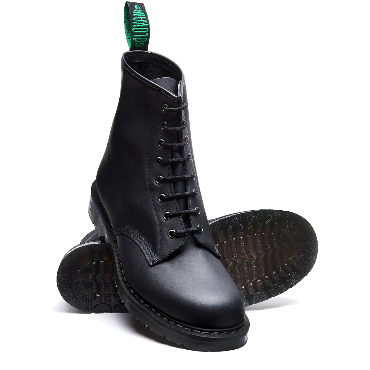 Black Greasy 8 Eye Derby Boot & Care Kit - Image 3