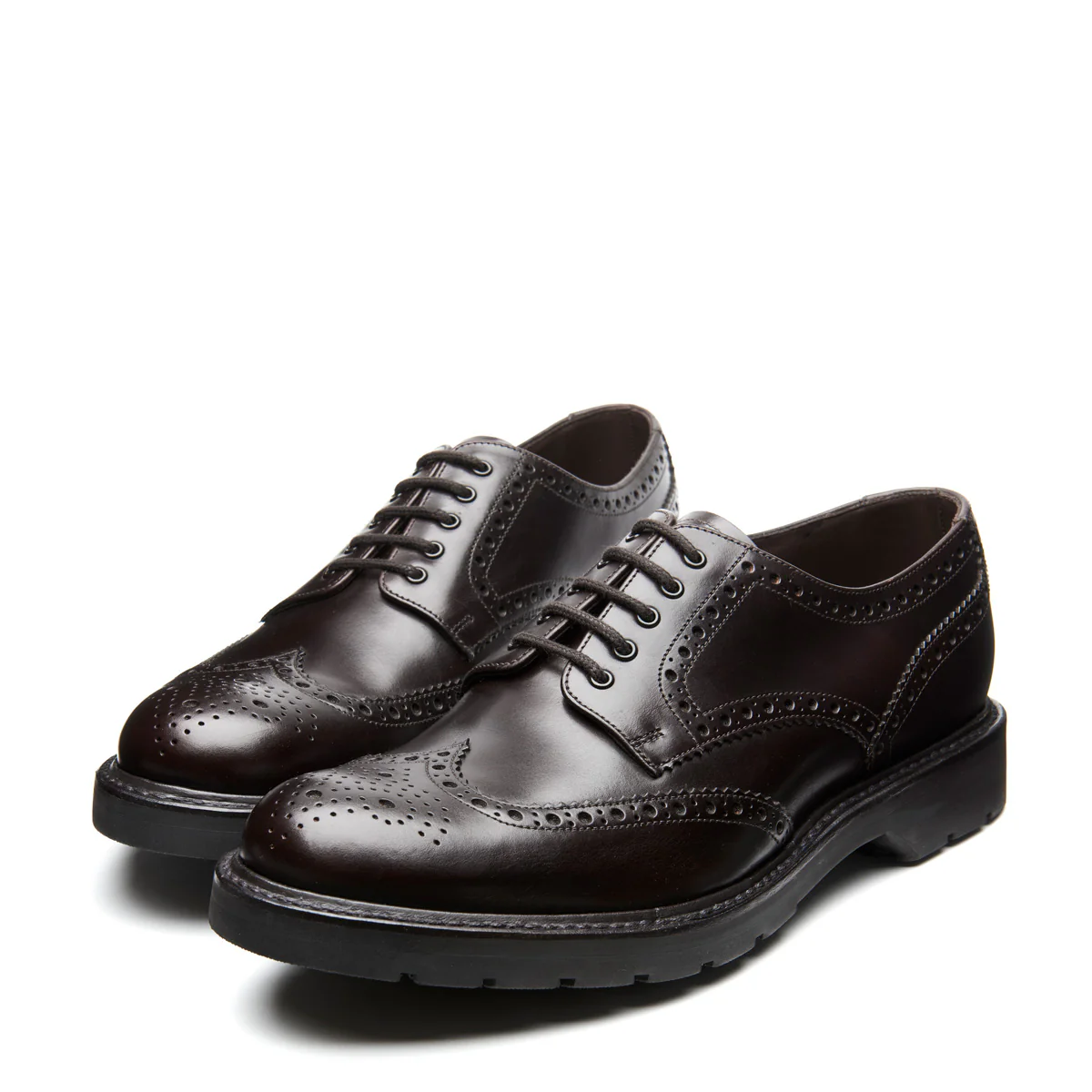 Brown Calf 5 Eye Gibson Brogue Shoe - Image 3