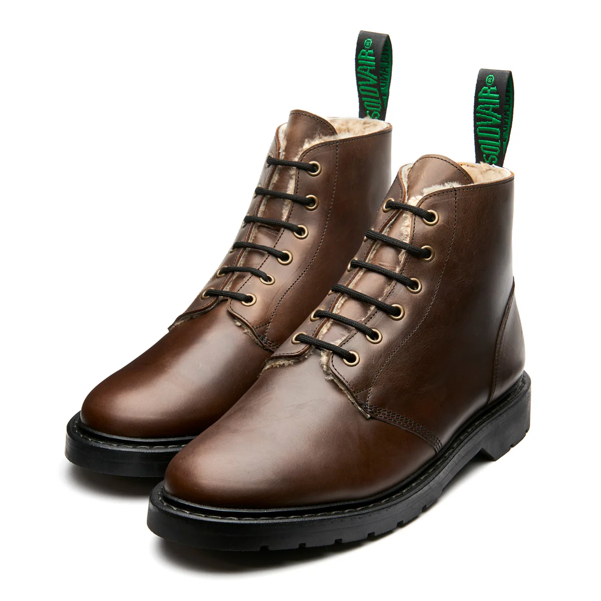 Gaucho Crazy Horse Shearling Lined 6 Eye Astronaut Boot - Image 4