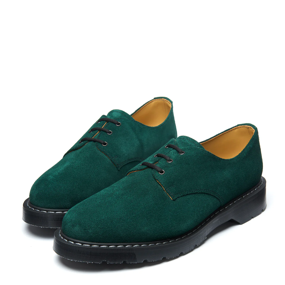 Green Suede 3 Eye Gibson Shoe - Image 4