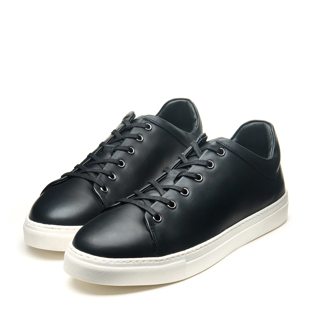 Black Calf Sneaker (White Sole) - Image 3