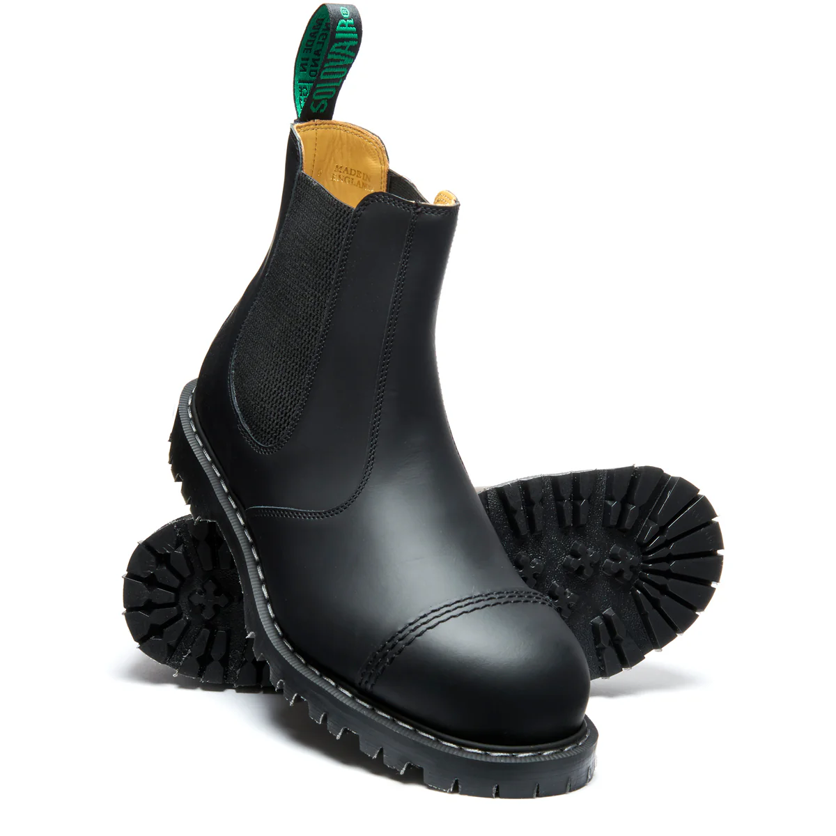 Black Greasy Steel Toe Dealer Boot - Image 2